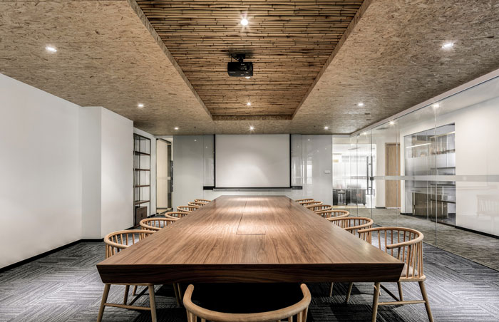 禪意辦公會所會議室裝修效果圖