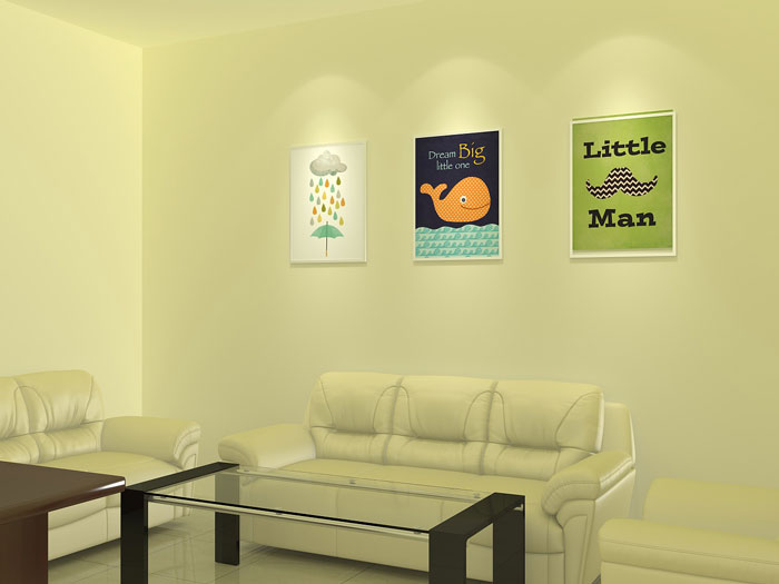 小學心理咨詢室接待區裝修設計方案