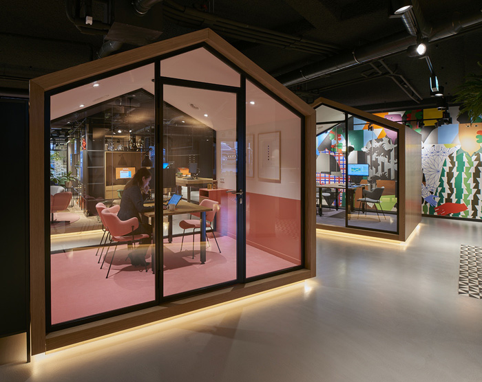 公司辦事處辦公室辦公區(qū)裝修設(shè)計效果圖