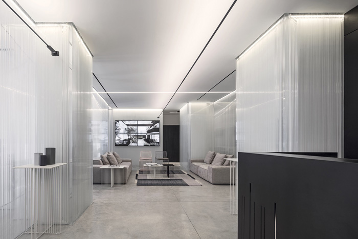 物業公司辦公室接待區裝修設計效果圖