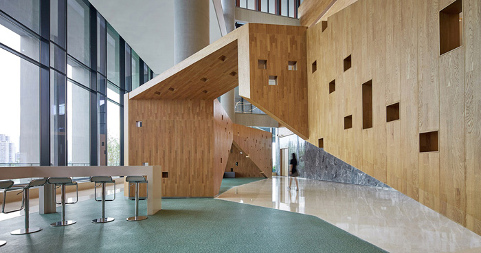 研發中心辦公樓休閑區裝修設計效果圖