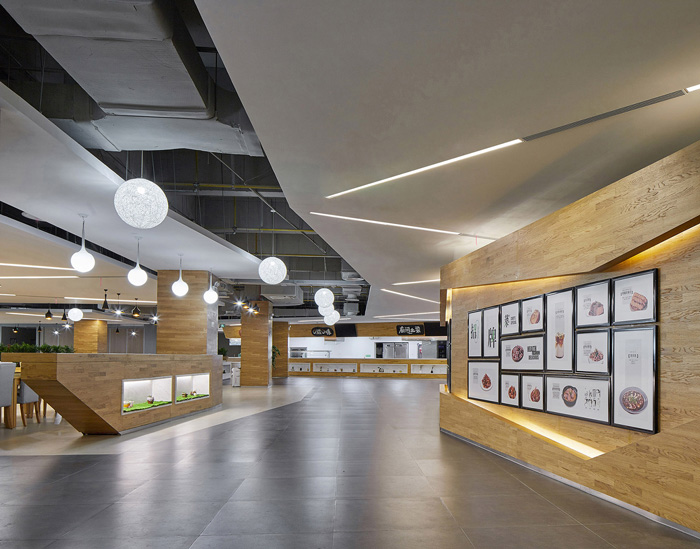 研發中心辦公樓餐廳裝修設計效果圖