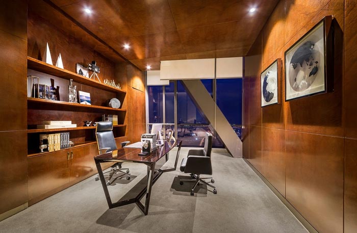 金融控股公司經理辦公室裝修設計效果圖