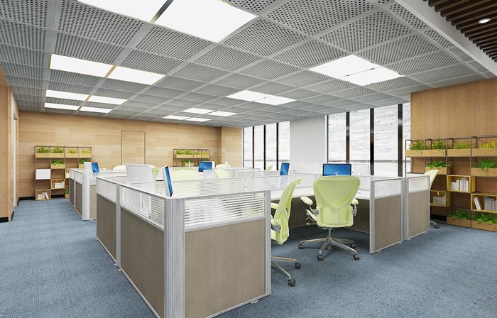 金融公司辦公區(qū)裝潢裝飾設計效果圖