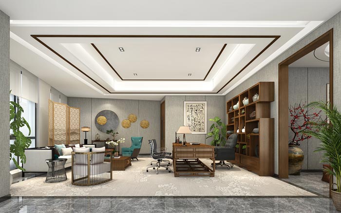 集團公司總經理辦公室裝修設計效果圖