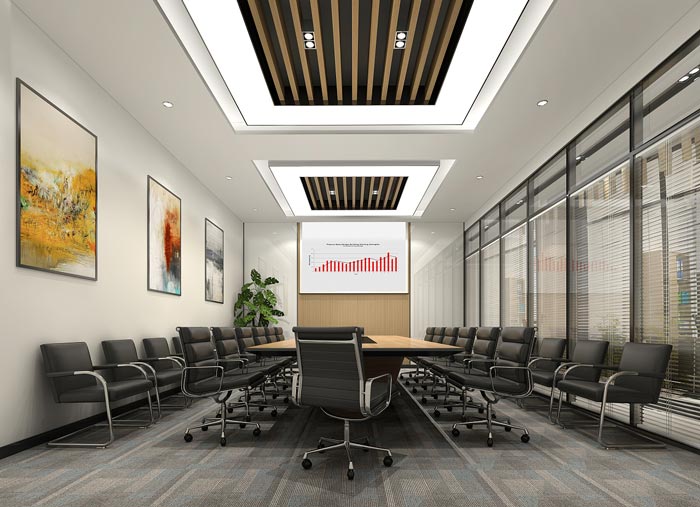 集團公司辦公室會議室裝修設計效果圖