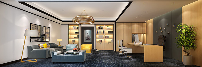 投資管理公司總監(jiān)辦公室裝修設(shè)計效果圖