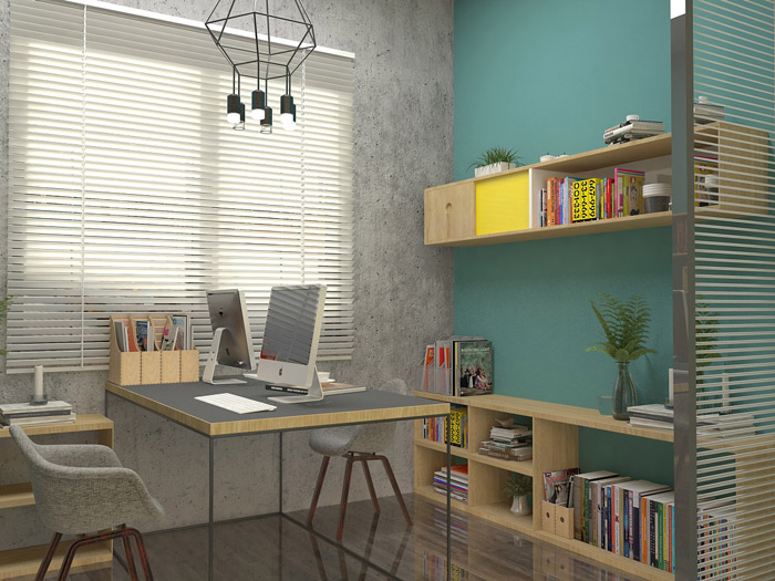廠房改造辦公室辦公區(qū)裝修設(shè)計效果圖