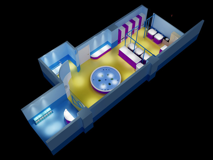 兒童教育中心裝修設計平面圖