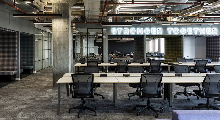 金融科技公司辦公室辦公區設計方案