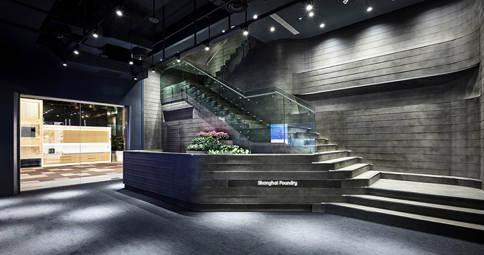 科技園區辦公樓樓梯裝修設計效果圖
