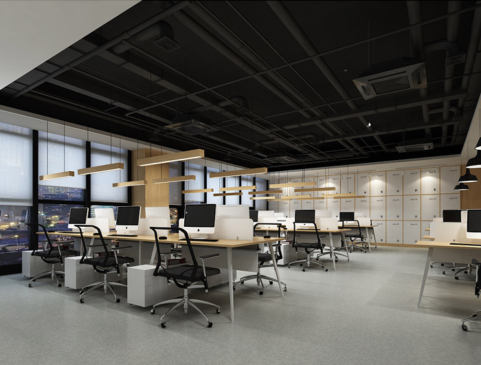 培訓機構辦公區裝修設計效果圖
