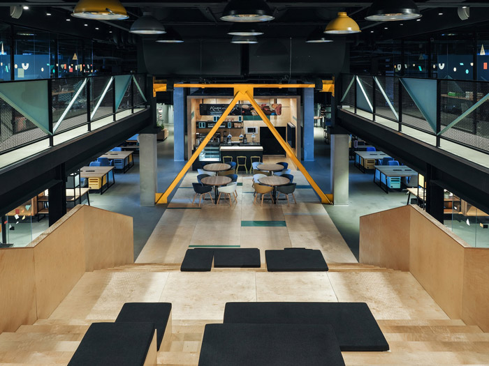 共享辦公空間公共區(qū)域裝修設(shè)計效果圖