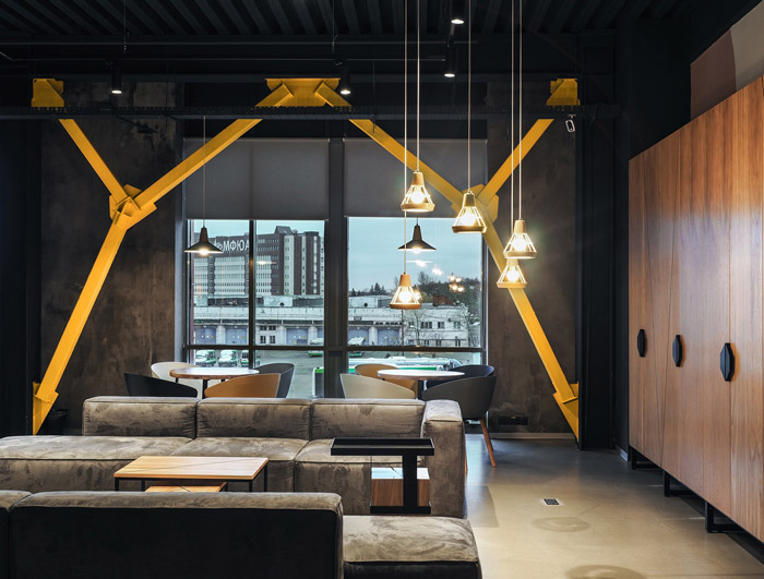 共享辦公空間交流區(qū)裝修設(shè)計效果圖