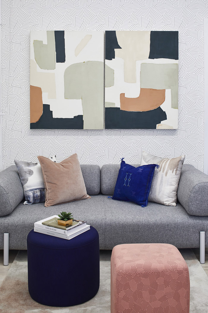 時尚公關公司辦公室接待區裝修效果圖