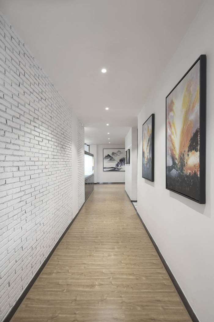 工廠辦公室走廊設計裝修效果圖