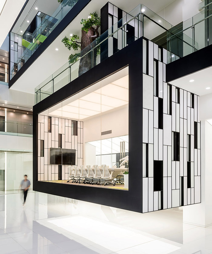 網絡公司辦公室懸空區裝修設計方案