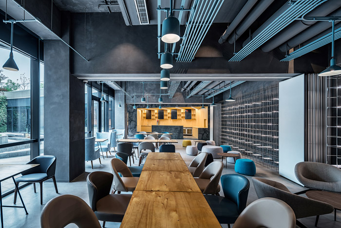 集團總部辦公樓休息區裝修設計效果圖