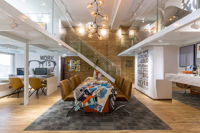 loft風格辦公室辦公區裝修效果圖