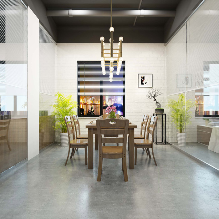 工業風辦公室會議室裝修效果圖