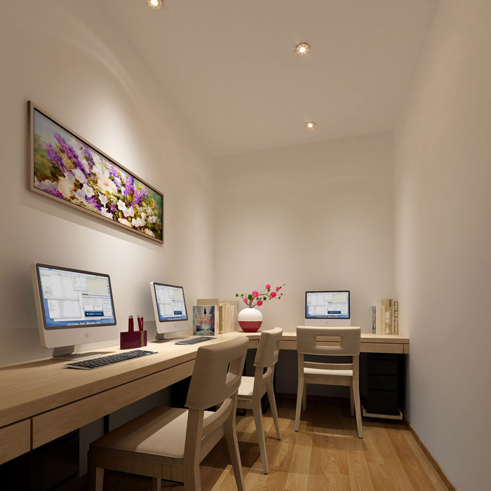 財富管理公司辦公室辦公區(qū)裝修設(shè)計效果圖