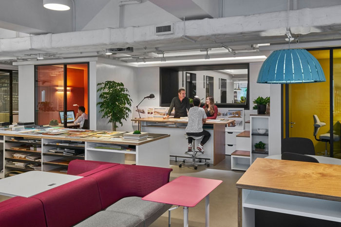 分公司辦公室閱讀區裝修效果圖