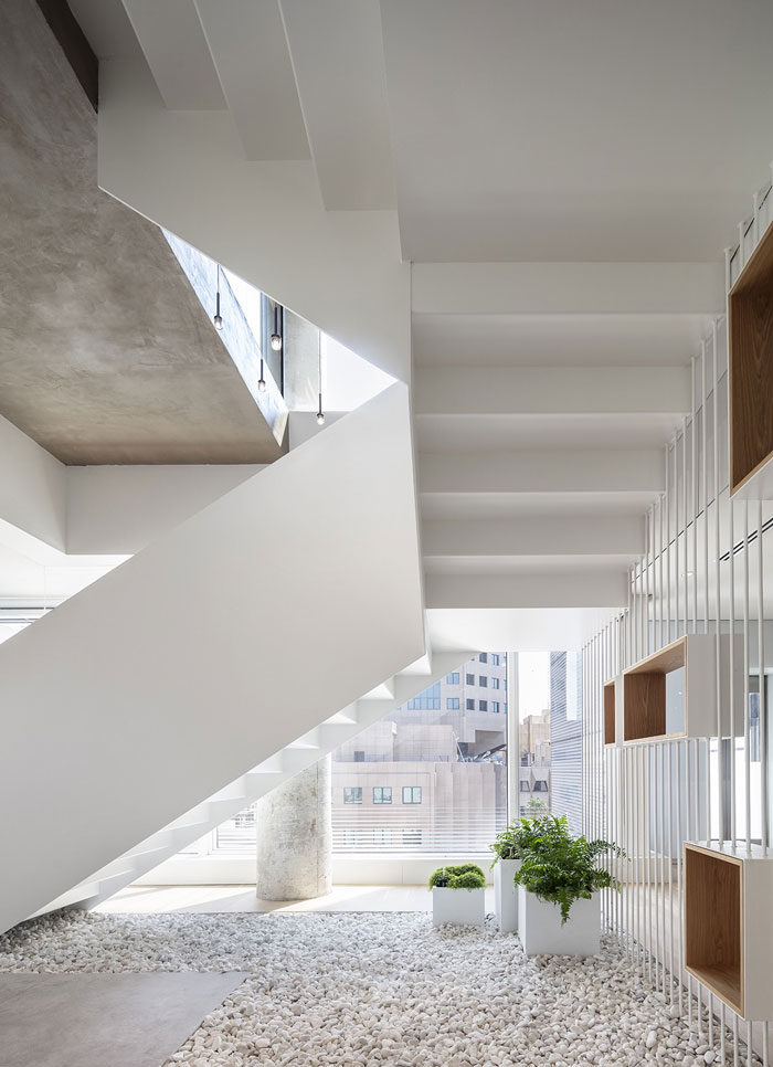 新總部辦公室樓梯裝修設計效果圖