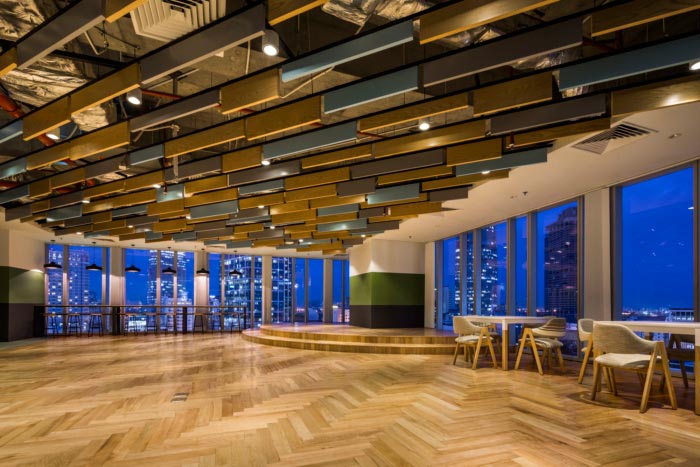 開發中心活動區裝修設計效果圖