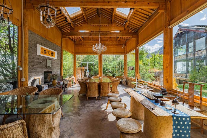 古鎮民宿茶區裝修設計效果圖