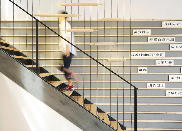 烘焙餐廳樓梯裝修設(shè)計效果圖