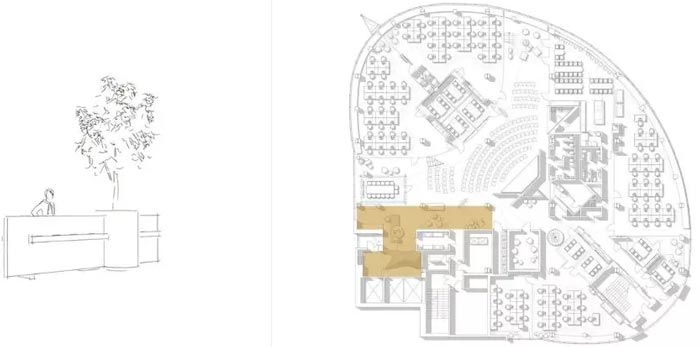 二(2)層辦公樓二層平面效果圖