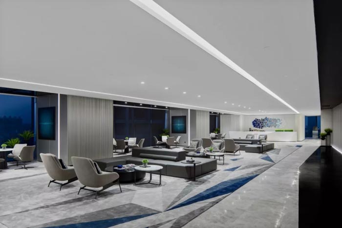 時尚辦公樓接待區設計方案