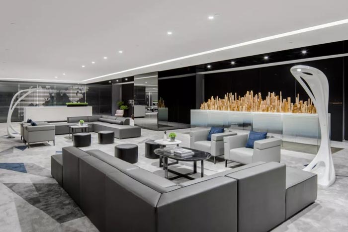 時尚辦公樓接待區設計方案